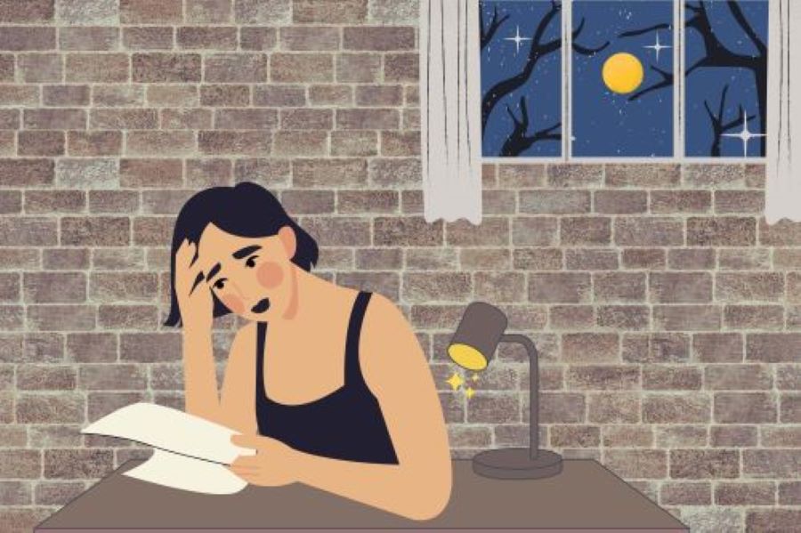 Ilustração representando dívidas e controle financeiro